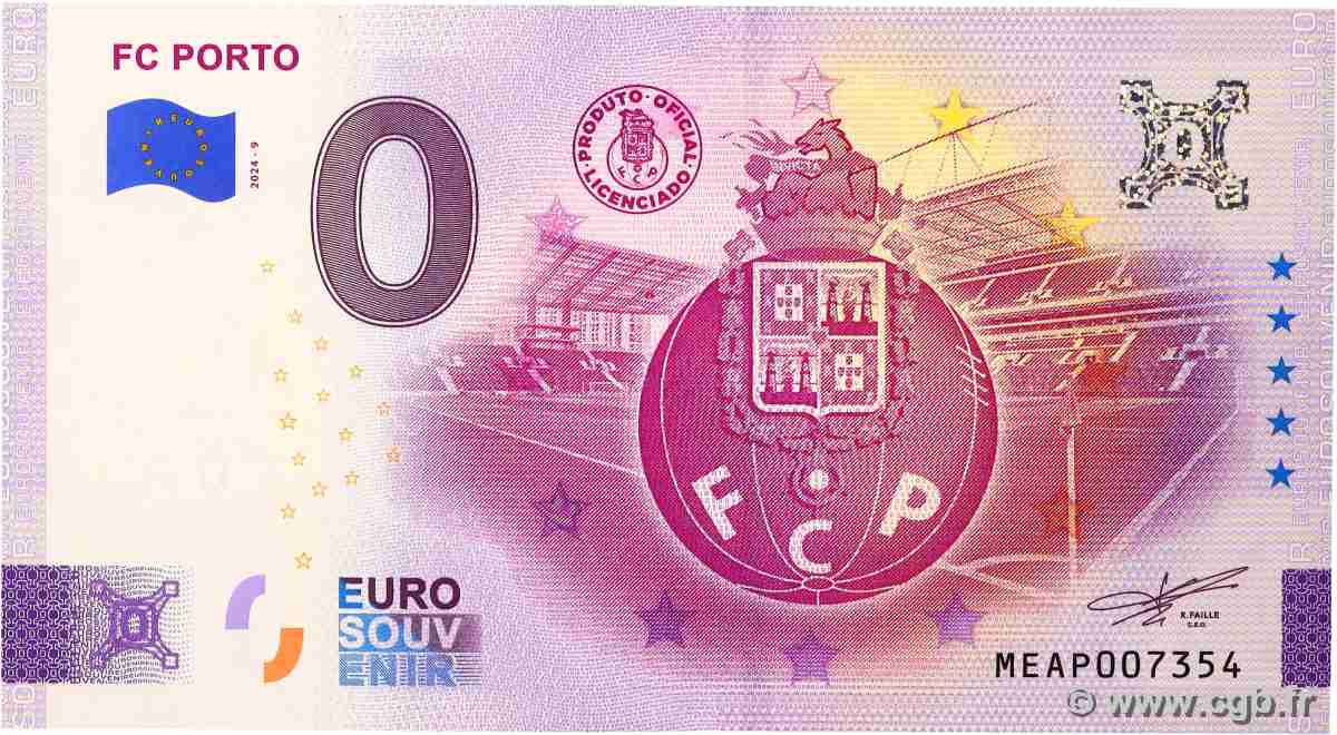 0 Euro FRANKREICH Porto 2024 F.- ST