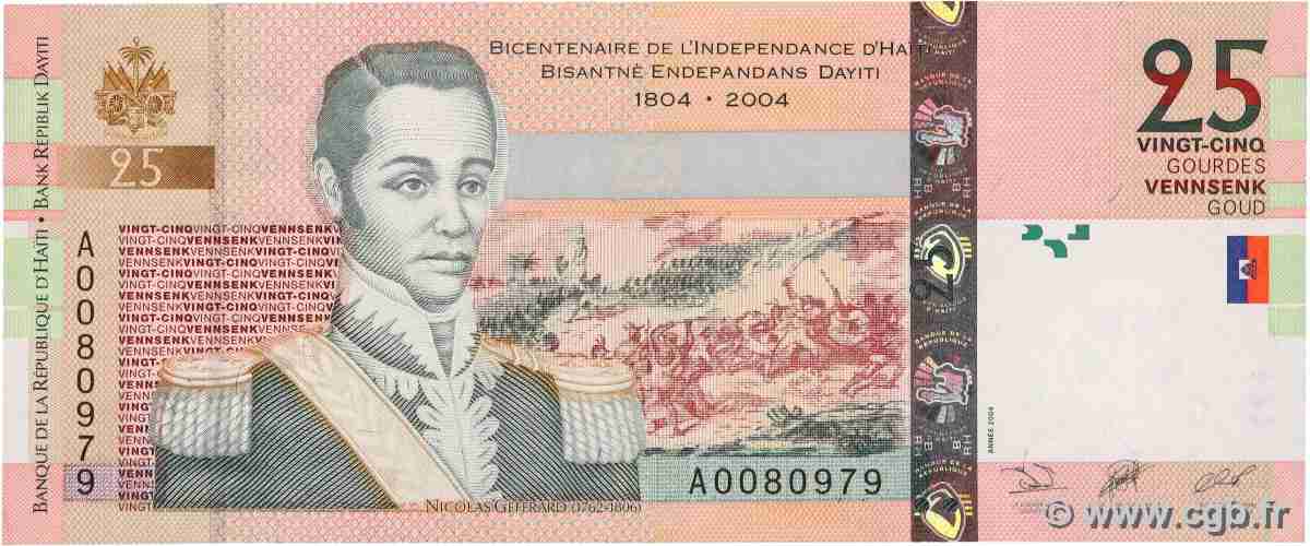 25 Gourdes HAÏTI  2004 P.273a NEUF