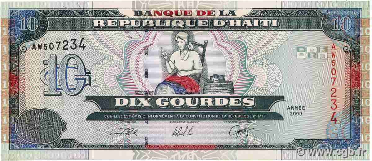 10 Gourdes HAÏTI  2000 P.265a UNC