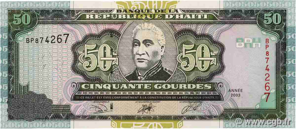 50 Gourdes HAÏTI  2003 P.267b NEUF