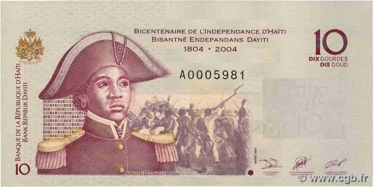 10 Gourdes HAÏTI  2004 P.272a NEUF