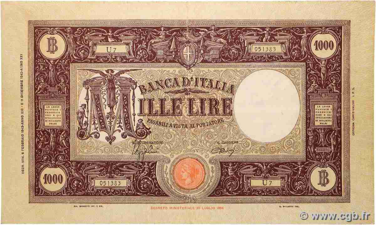 1000 Lire ITALIA  1943 P.062 BC