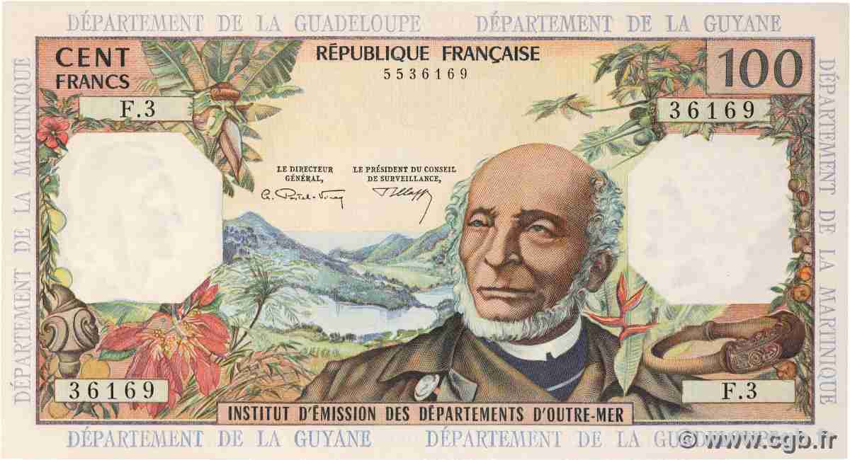 100 Francs FRENCH ANTILLES  1964 P.10b FDC