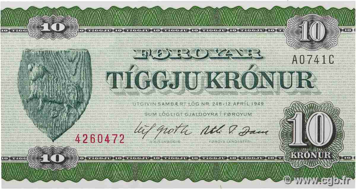 10 Kronur ÎLES FEROE  1974 P.18a NEUF