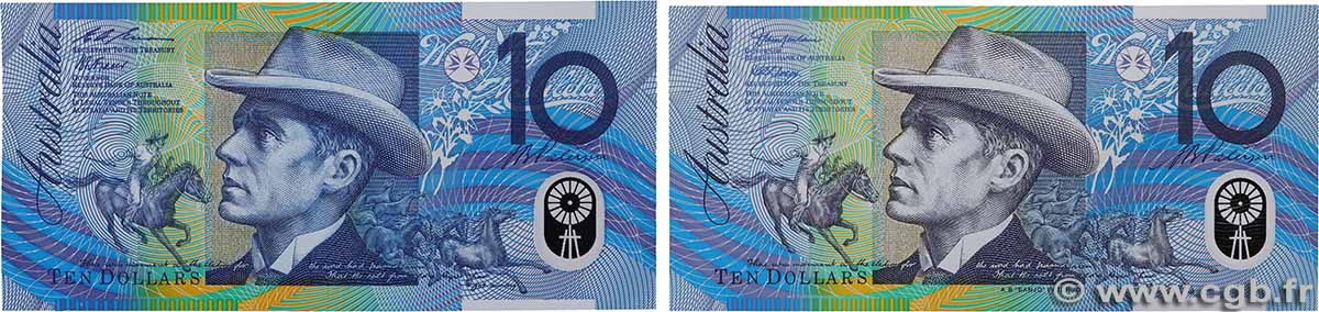 10 Dollars Lot AUSTRALIA  1993 P.52a et P.58b FDC