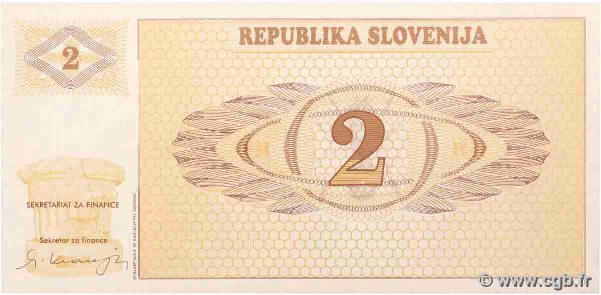 2 Tolarjev SLOVENIA  1990 P.02a UNC-