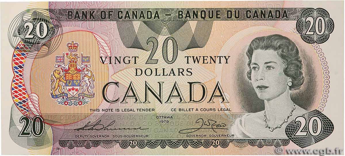 20 Dollars CANADA  1979 P.093c AU