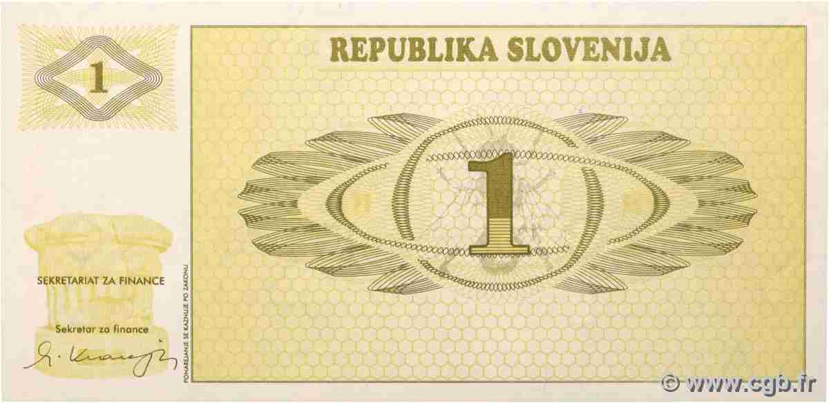 1 Tolar SLOVENIA  1990 P.01a UNC