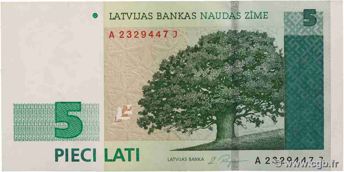 5 Lati LETTONIE  1996 P.49a SUP