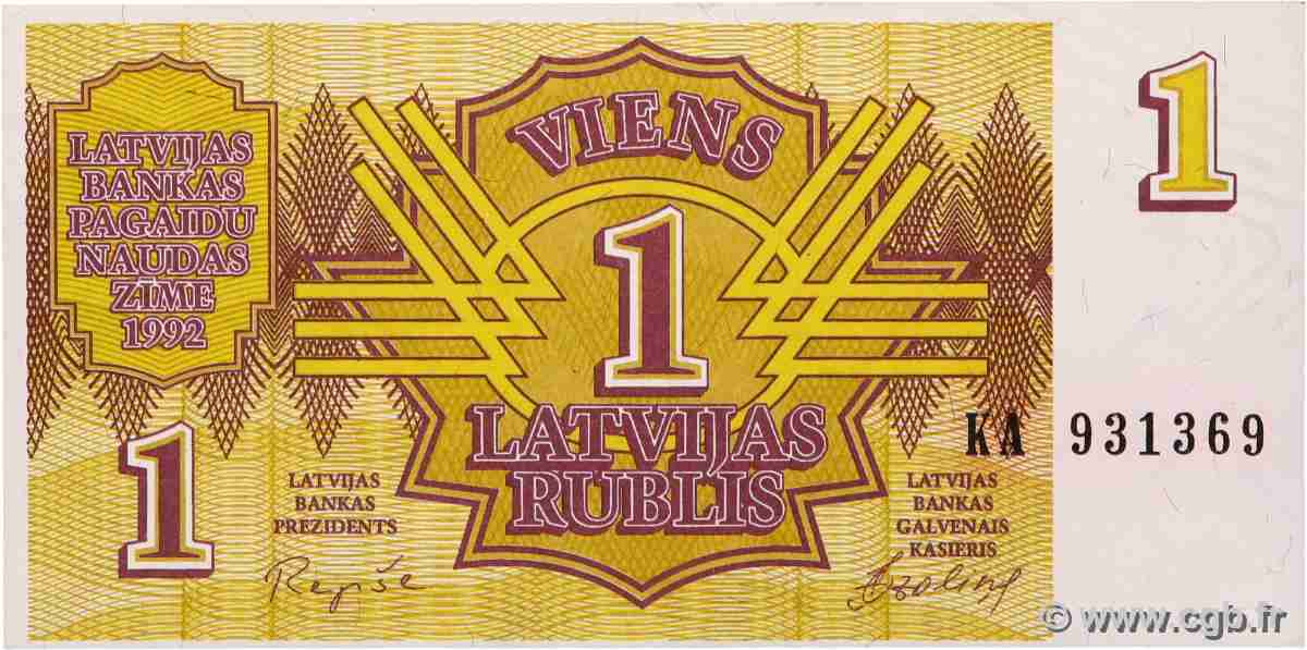 1 Rublis LETTONIE  1992 P.35 NEUF