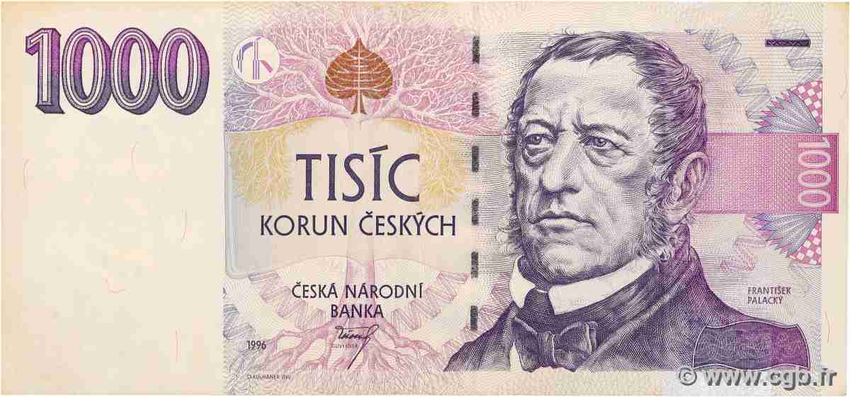 1000 Korun TSCHECHISCHE REPUBLIK  1996 P.15 fVZ