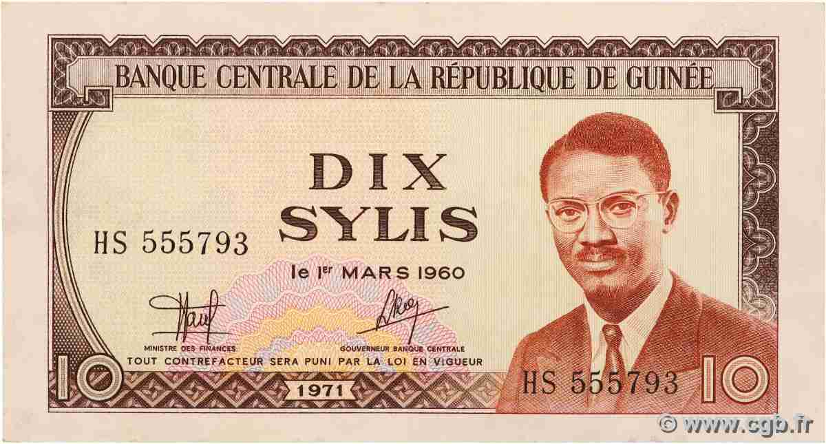 10 Sylis GUINÉE  1971 P.16 SUP+