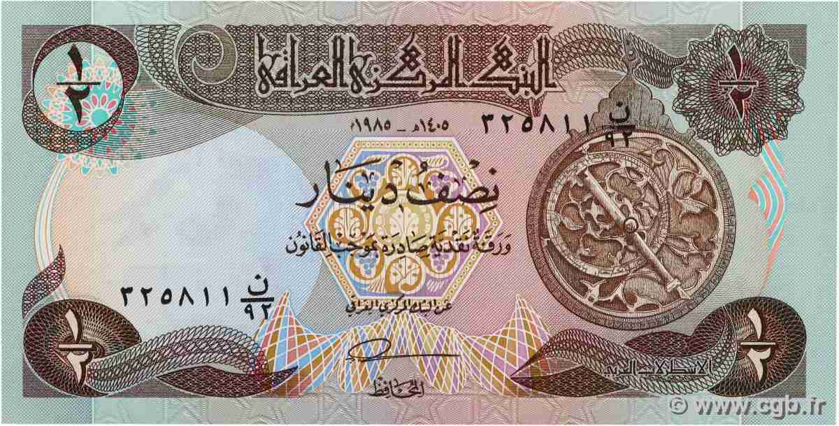 1/2 Dinar IRAK  1985 P.068a pr.NEUF