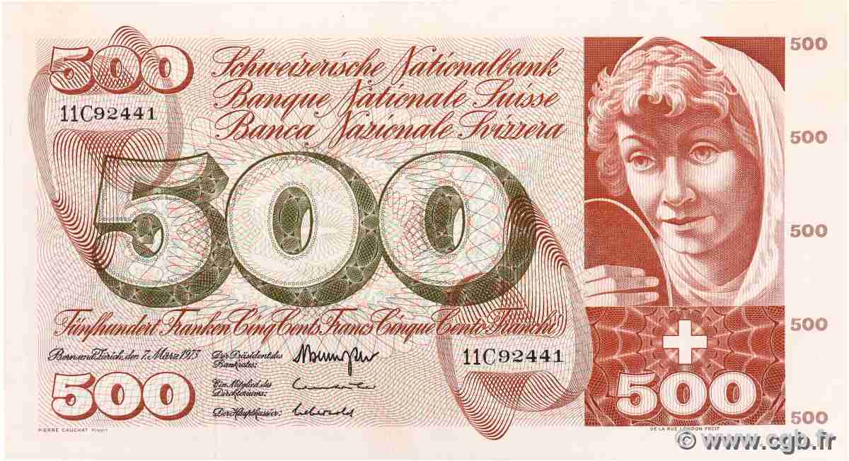 500 Francs SWITZERLAND  1973 P.51k UNC