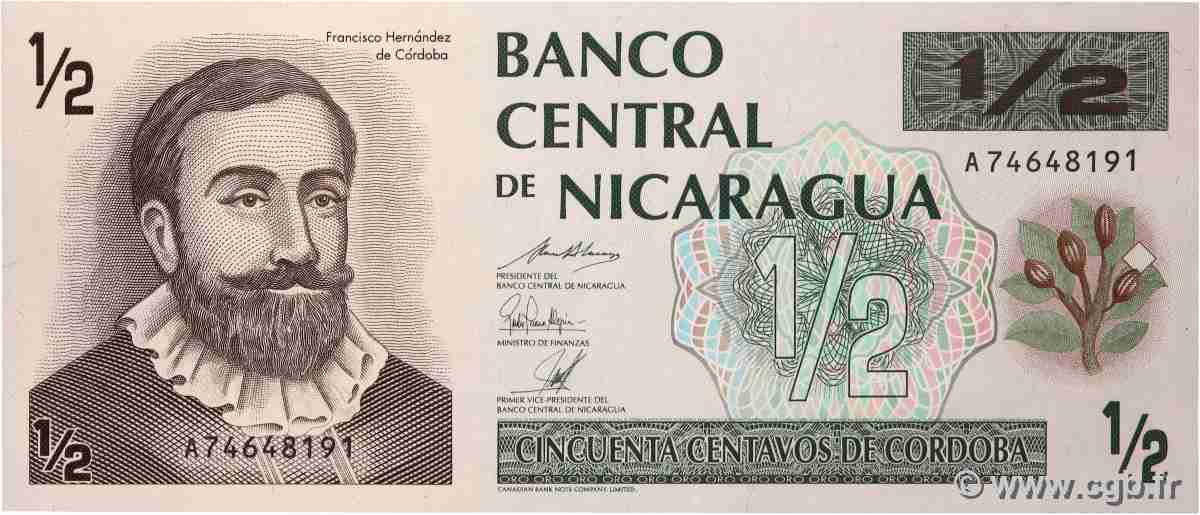 1/2 Cordoba NICARAGUA  1992 P.172 UNC