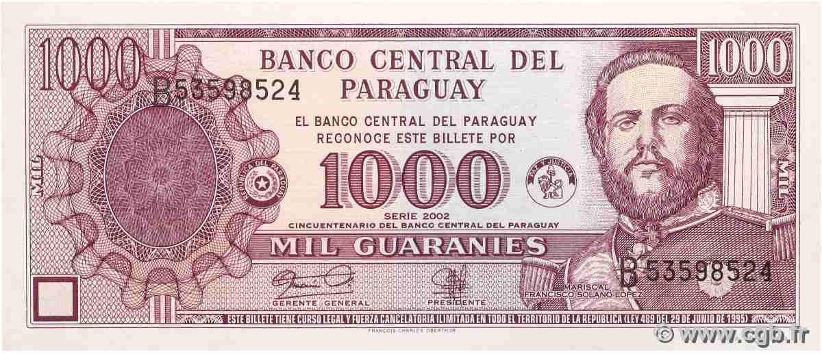1000 Guaranies PARAGUAY  2002 P.221 ST