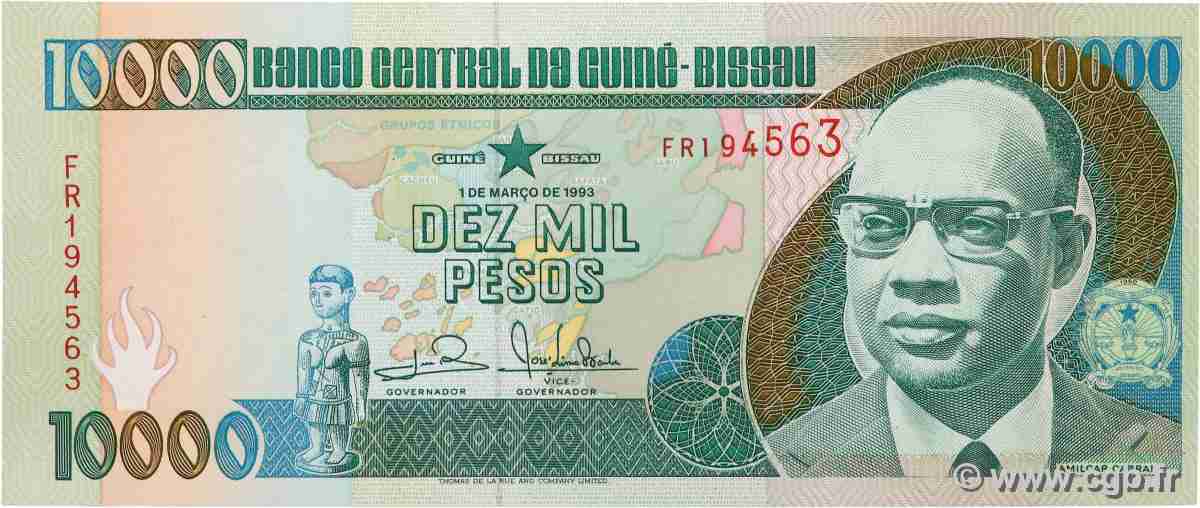 10000 Pesos GUINÉE BISSAU  1993 P.15 NEUF