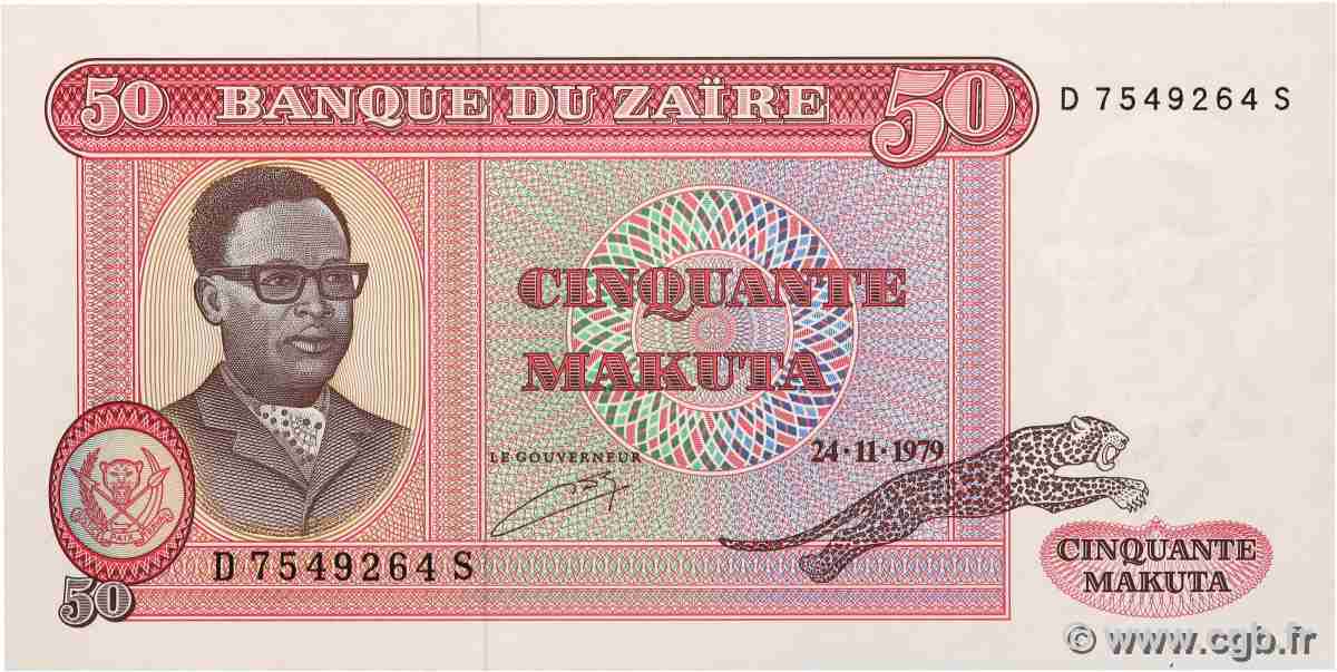 50 Makuta ZAÏRE  1979 P.17a NEUF