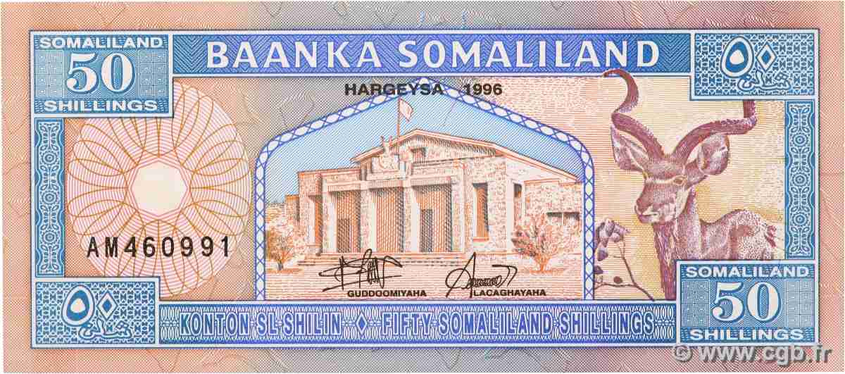 50 Shillings SOMALILAND  1996 P.07a pr.NEUF