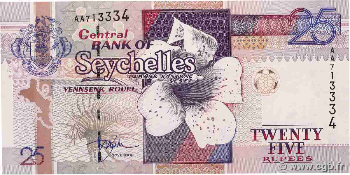 25 Rupees SEYCHELLES  1998 P.37a NEUF