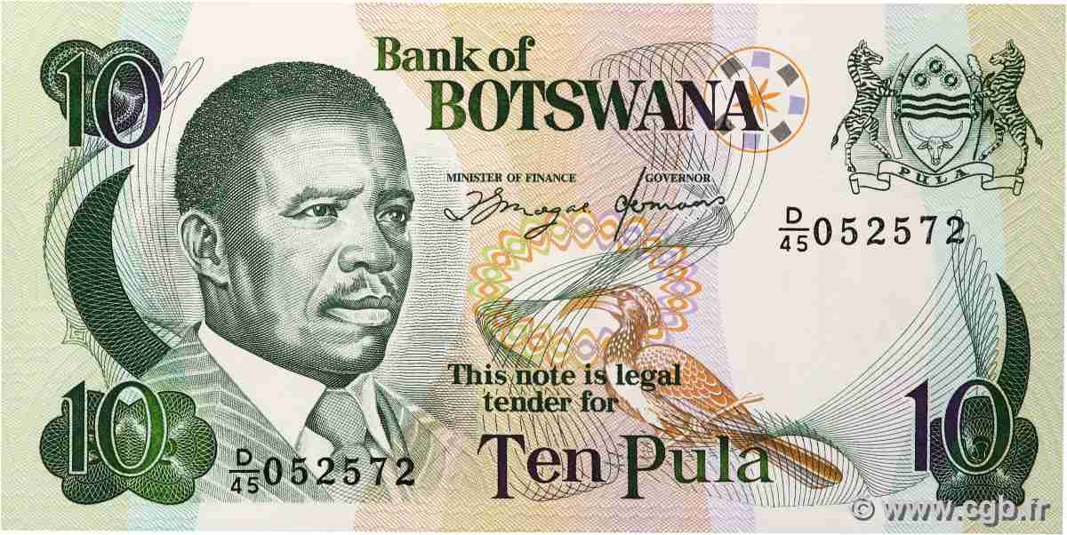 10 Pula BOTSWANA  1992 P.12a FDC