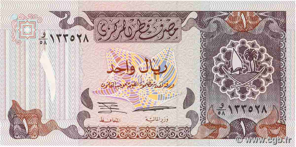 1 Riyal QATAR  1985 P.14b UNC