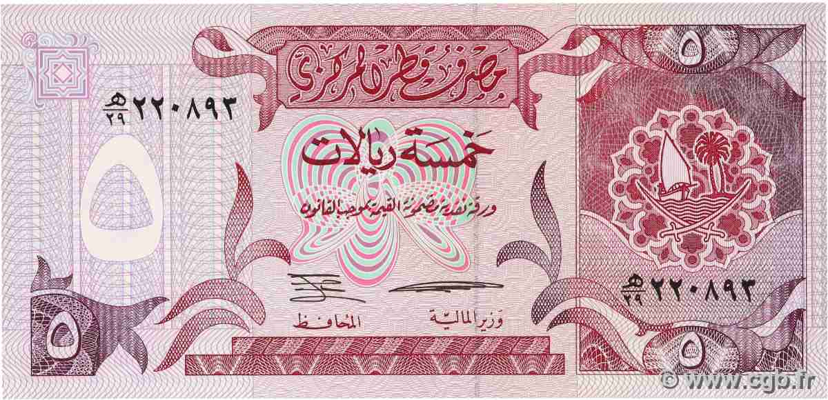 5 Riyals QATAR  1996 P.15b UNC