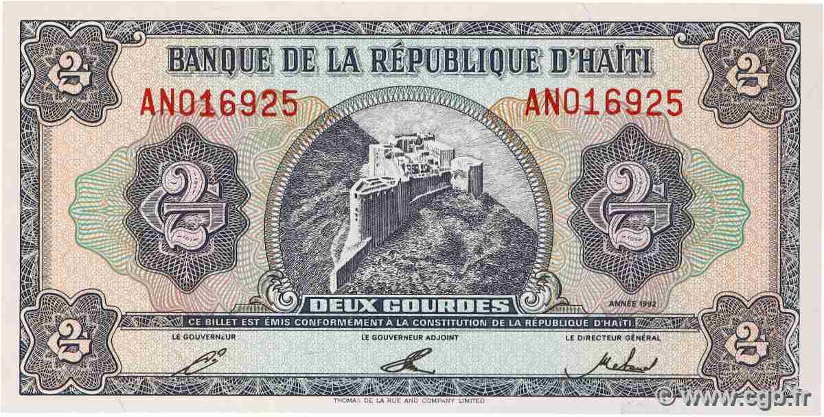 2 Gourdes HAÏTI  1992 P.260a UNC