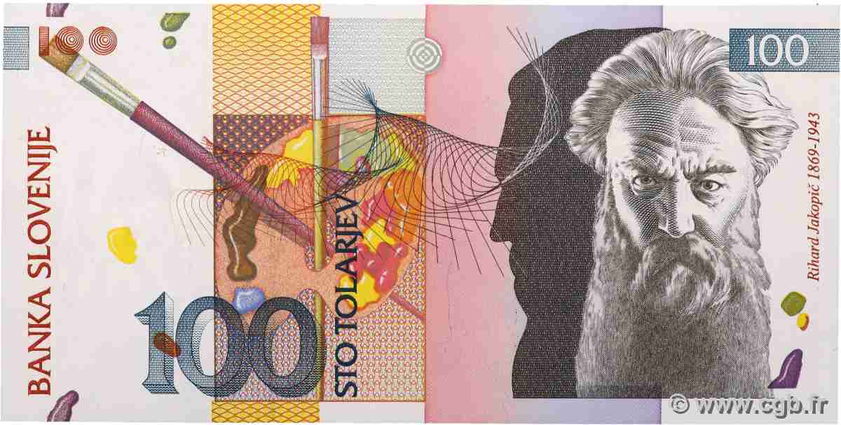 100 Tolarjev SLOVÉNIE  1992 P.14a NEUF
