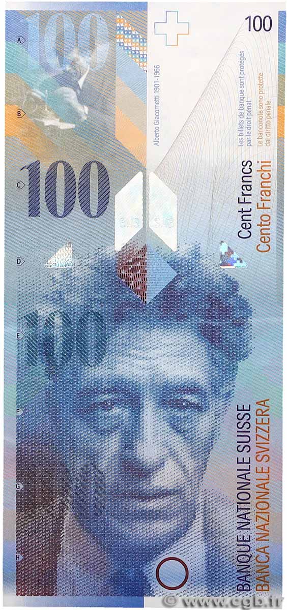 100 Francs SUISSE  2000 P.72a pr.SUP