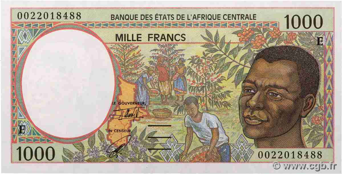 1000 Francs type 1993E CAMEROON  2000 A.166Eg AU