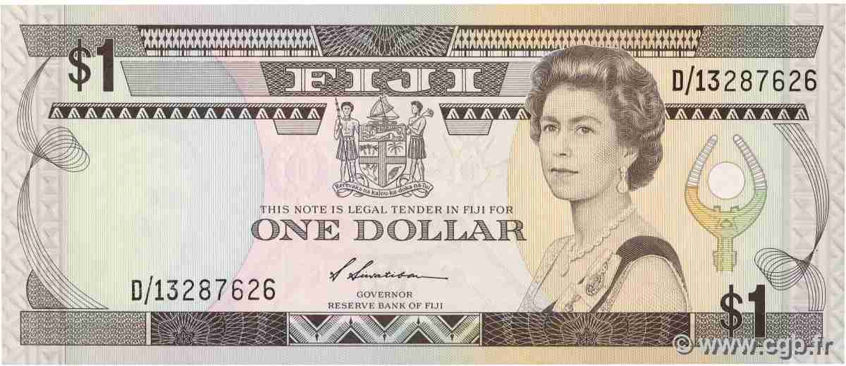 1 Dollar FIJI  1993 P.086a UNC