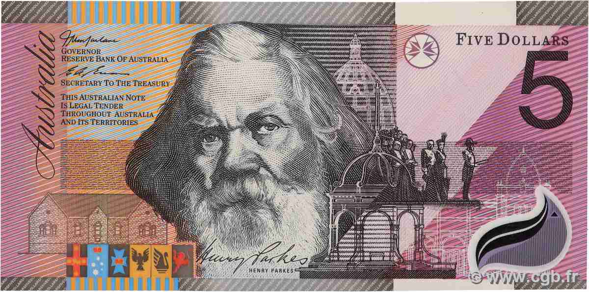 5 Dollars Commémoratif AUSTRALIEN  2001 P.56 ST