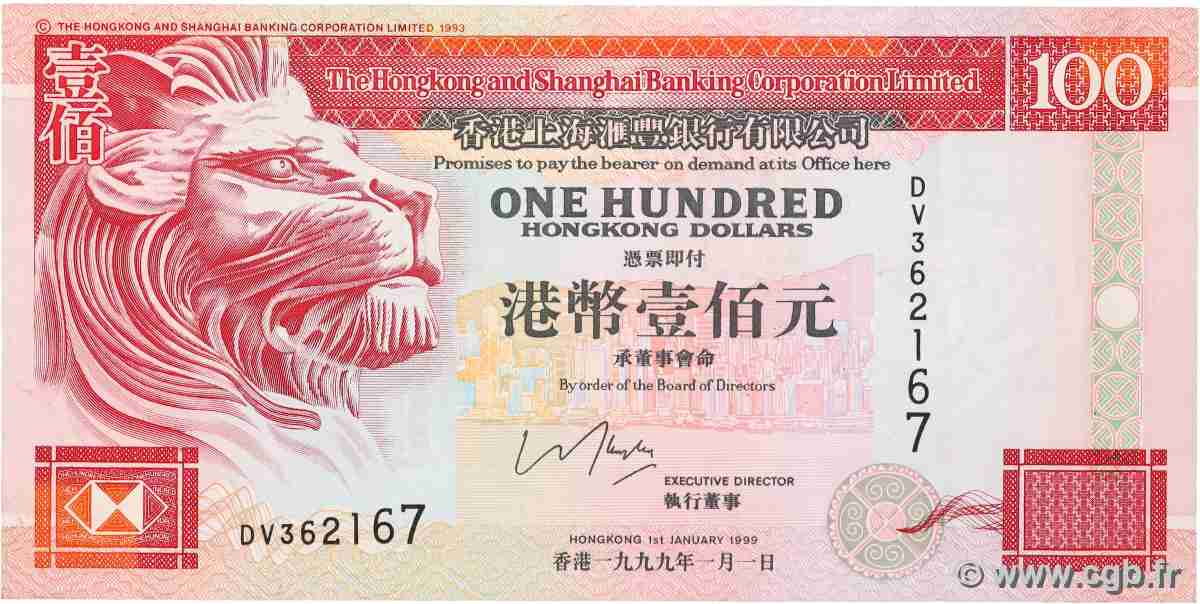 100 Dollars HONG KONG  2000 P.203c BB