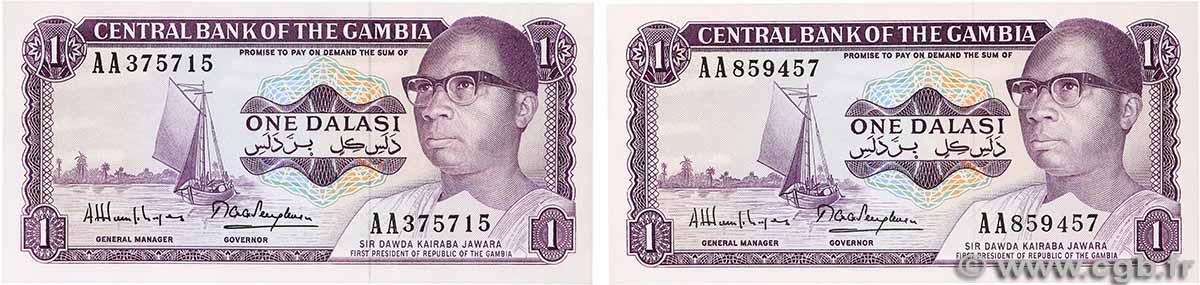 5 et 10 Dalasis Lot GAMBIA  1971 P.04g FDC