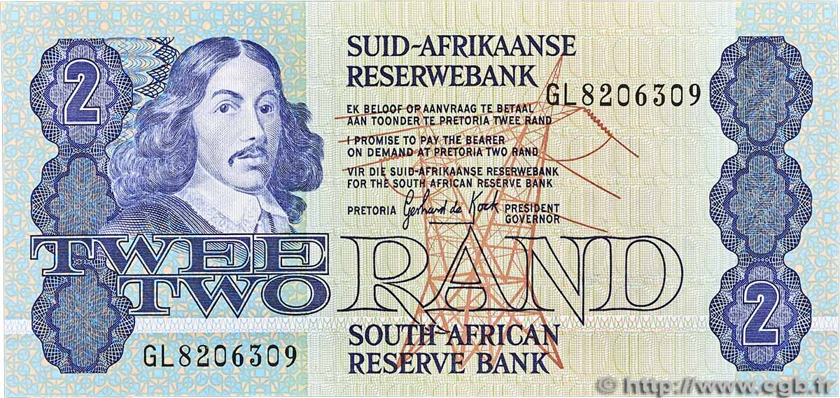 2 Rand SUDAFRICA  1990 P.118b AU+