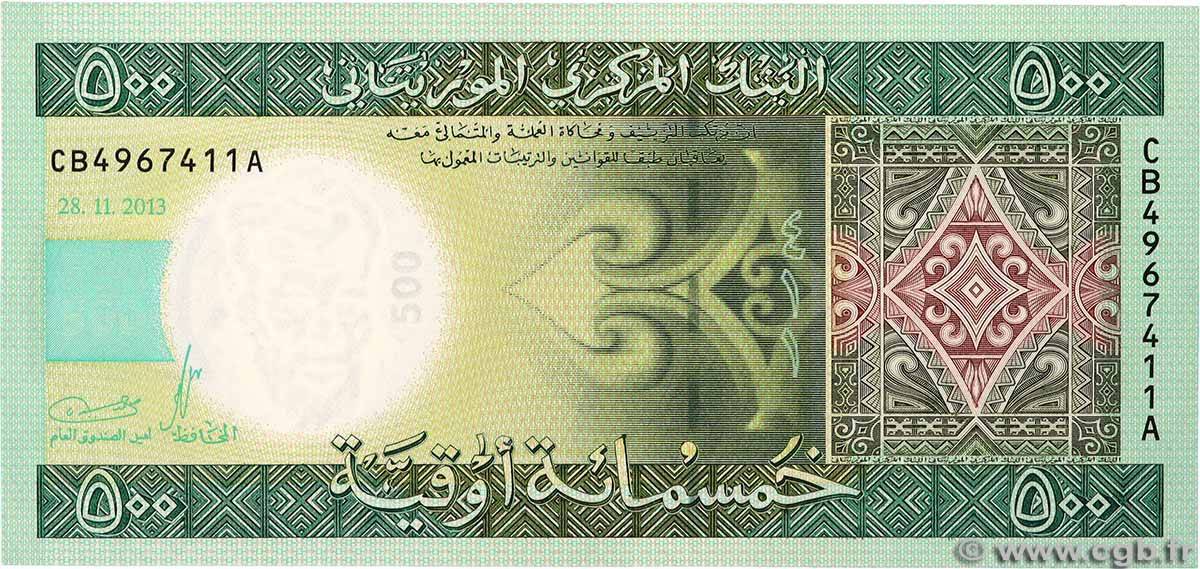 500 Ouguiya MAURITANIA  2013 P.18 FDC