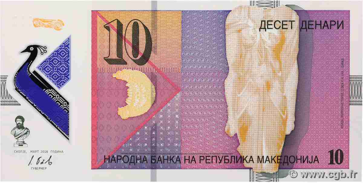 10 Denari NORTH MACEDONIA  2018 P.25 UNC