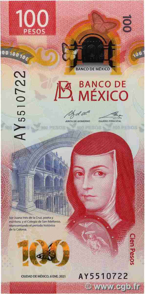 100 Pesos MEXICO  2021 P.134 FDC