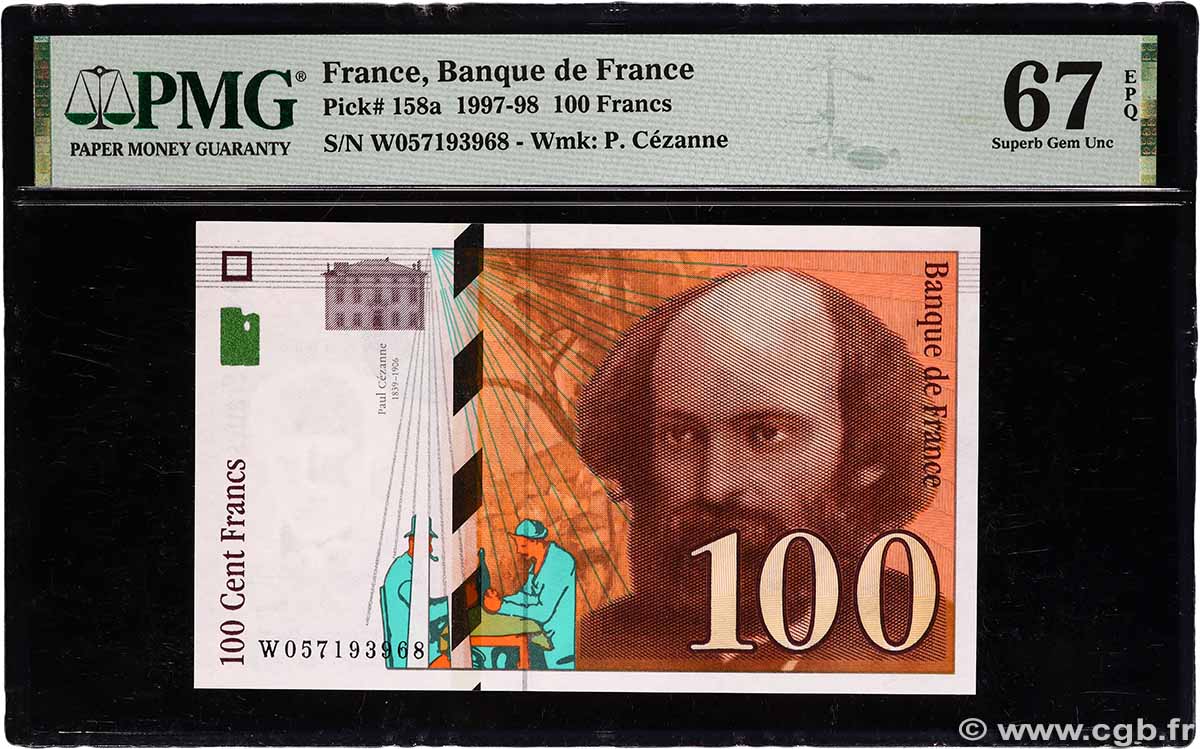 100 Francs CÉZANNE FRANCIA  1998 F.74.02 FDC