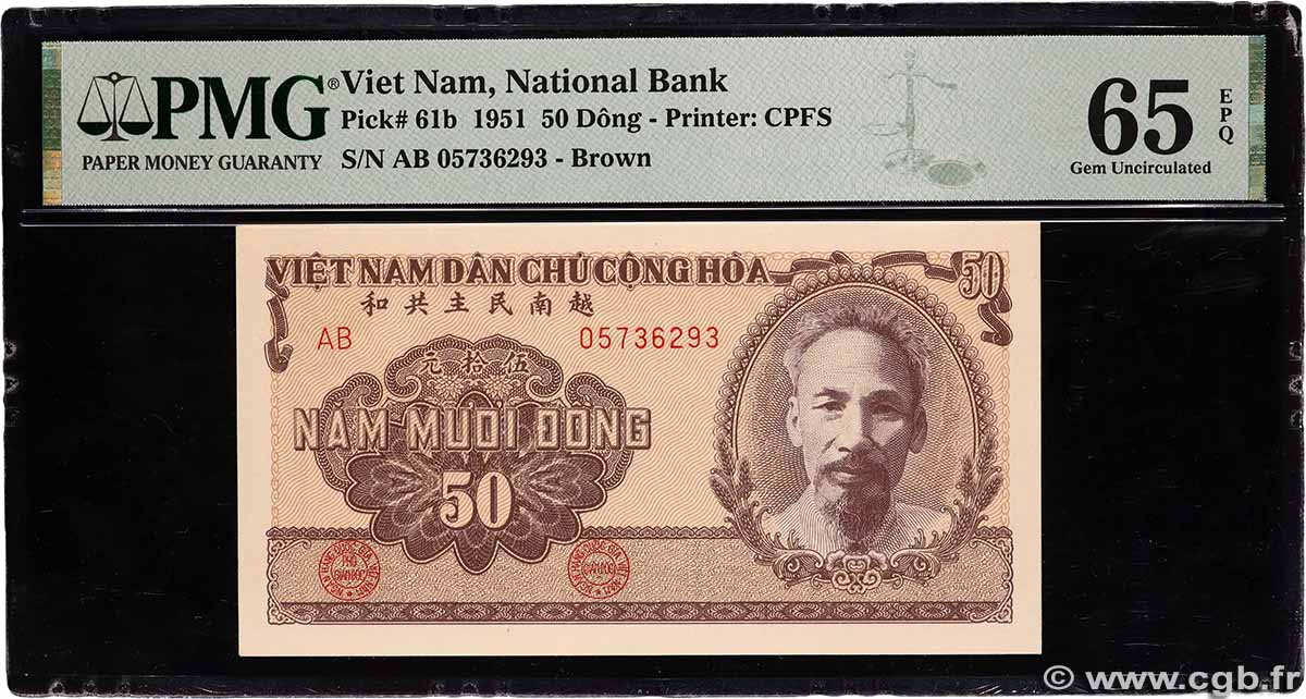 50 Dong VIETNAM  1951 P.061b FDC