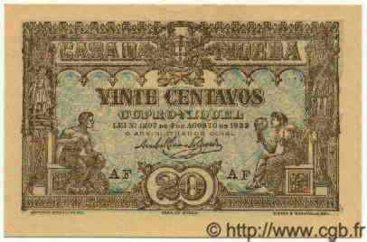 20 Centavos PORTUGAL  1922 P.049 NEUF