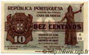 10 Centavo PORTUGAL  1925 P.050 ST