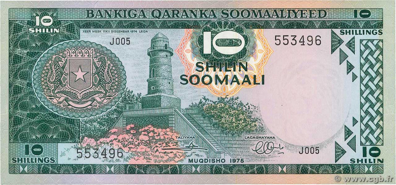 10 Shilin SOMALIA DEMOCRATIC REPUBLIC  1975 P.18 UNC
