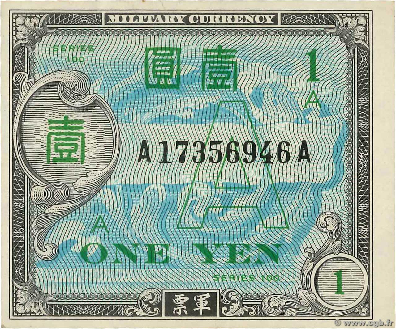 1 Yen JAPóN  1945 P.066 SC+