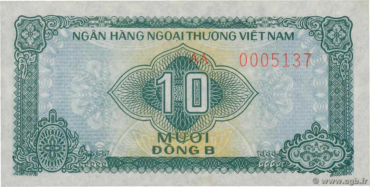 10 Dong VIETNAM  1987 P.FX1 UNC