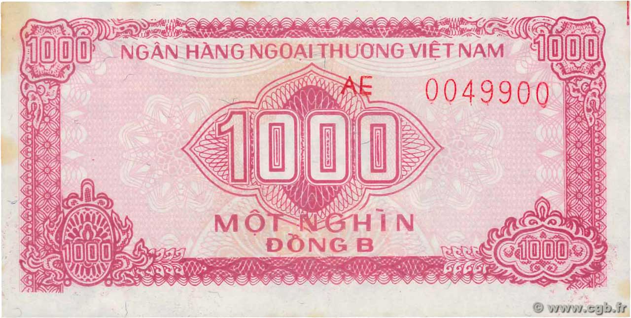 1000 Dong VIETNAM  1987 P.FX6 SC+