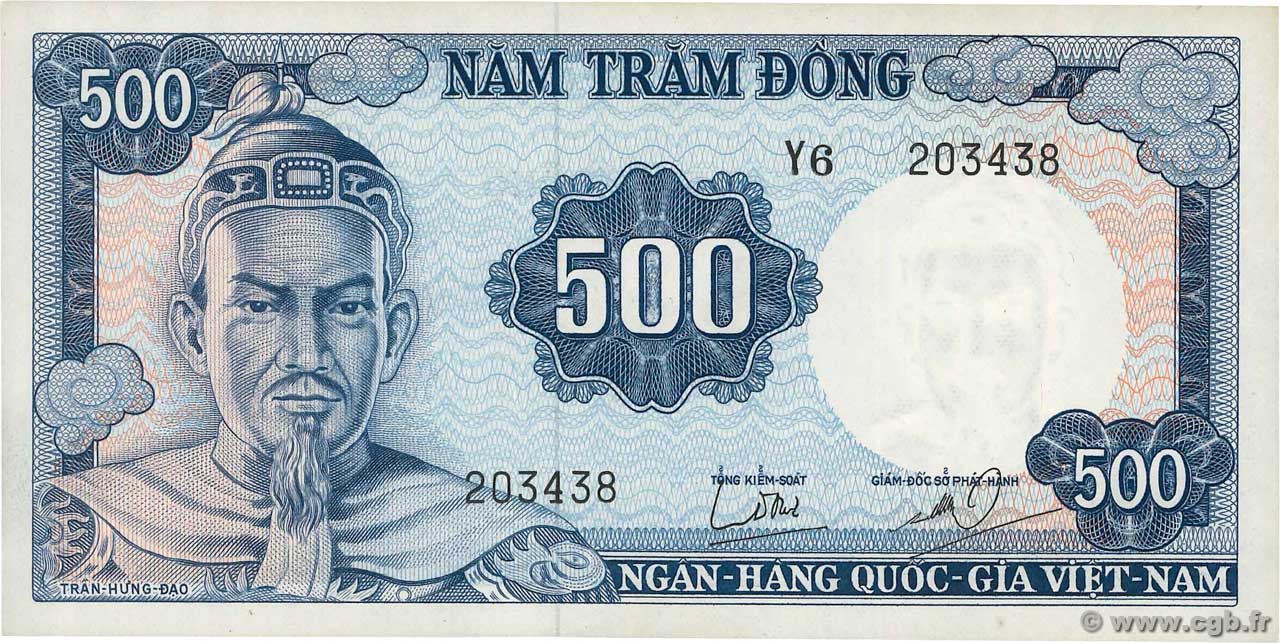 500 Dong SOUTH VIETNAM  1966 P.23a AU+