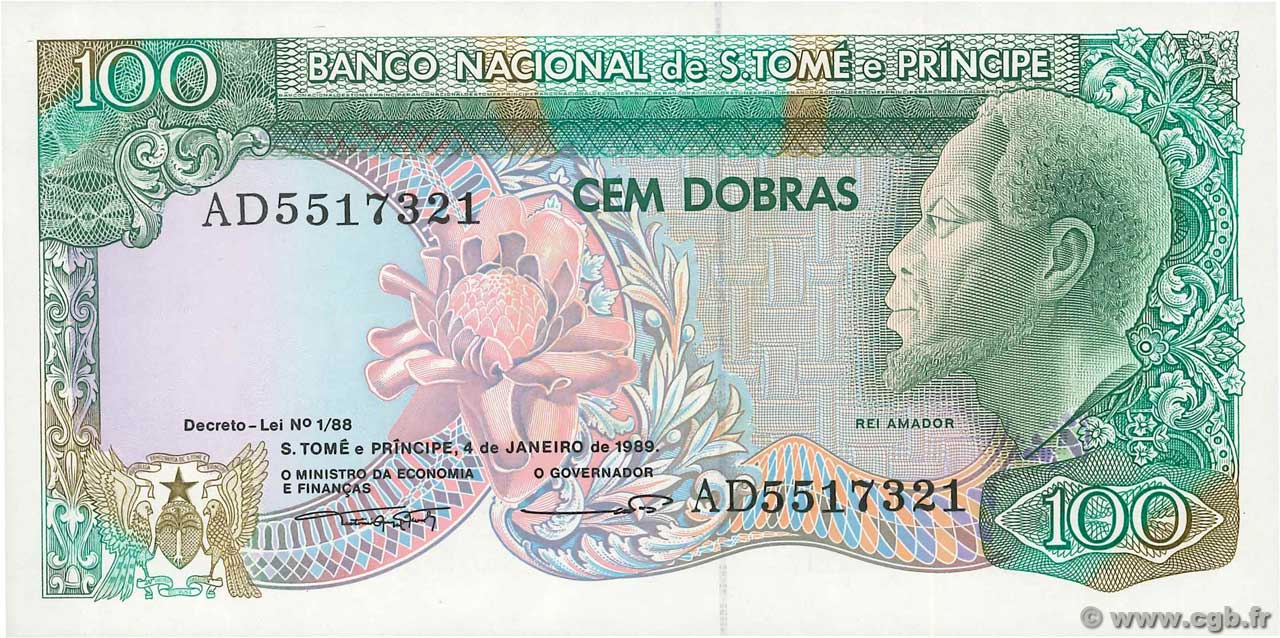 100 Dobras SAO TOMÉ Y PRíNCIPE  1989 P.060 FDC