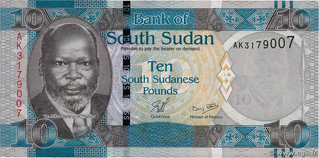 10 Pounds SUDAN DEL SUD  2011 P.07 FDC